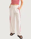 Le Lis Sofia Track Pants In White/red In Multi
