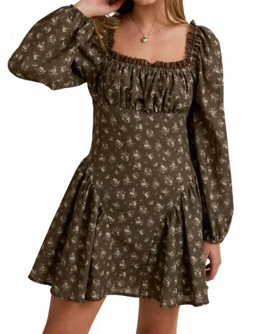 Le Lis Stamford Dress In Floral In Brown