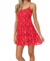 Le Lis Summer Fling Mini Dress In Red In Red
