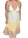 Le Lis Summer Girl Tiered Maxi Dress In Cream In White