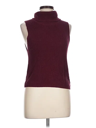 Pre-owned Le Lis Sweater Vest In Burgundy