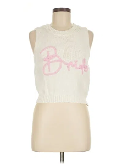 Pre-owned Le Lis Sweater Vest In Ivory