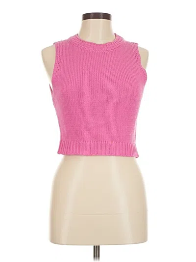 Pre-owned Le Lis Sweater Vest In Pink