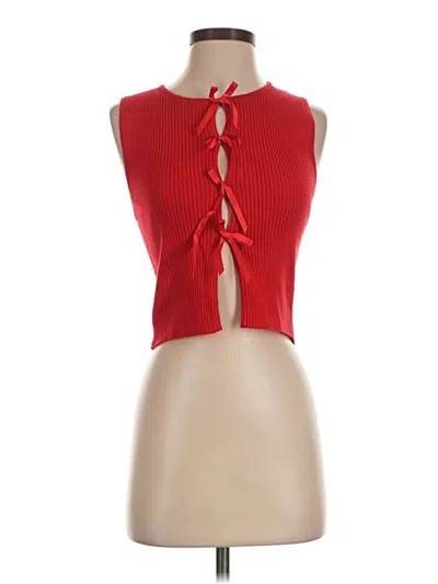 Pre-owned Le Lis Sweater Vest In Red