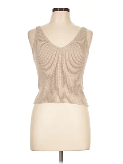 Pre-owned Le Lis Sweater Vest In Tan