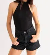 Le Lis Tania Mock Bodysuit In Black