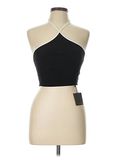 Le Lis Tank Top Black Halter Neckline Tops
