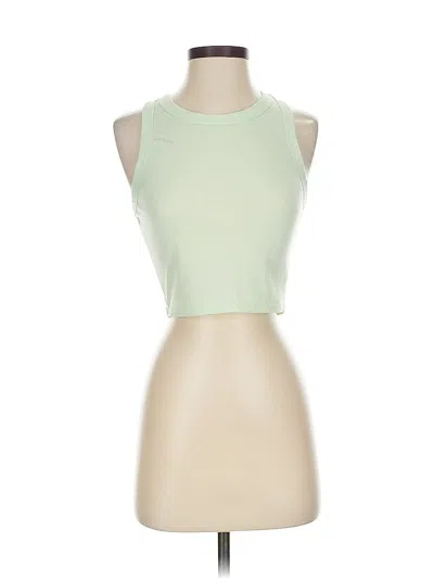 Pre-owned Le Lis Tank Top Green Halter Neckline Tops