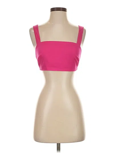Pre-owned Le Lis Tank Top Pink Strapless Neckline Tops
