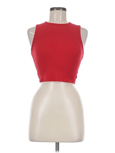 Pre-owned Le Lis Tank Top Red Halter Neckline Tops