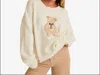 Le Lis Teddy Bear Sweater In Cream In Neutral