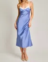 Le Lis Teen Harper Midi Dress In Dusty Blue In Multi