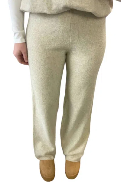 Le Lis The Cove Sweater Pants In Oatmeal In Green