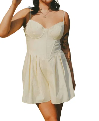 Le Lis To The Countryside Romper In Cream In Burgundy