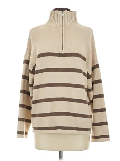 Pre-owned Le Lis Turtleneck Sweater In Tan