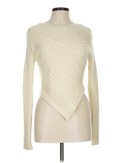 Pre-owned Le Lis Turtleneck Sweater In White
