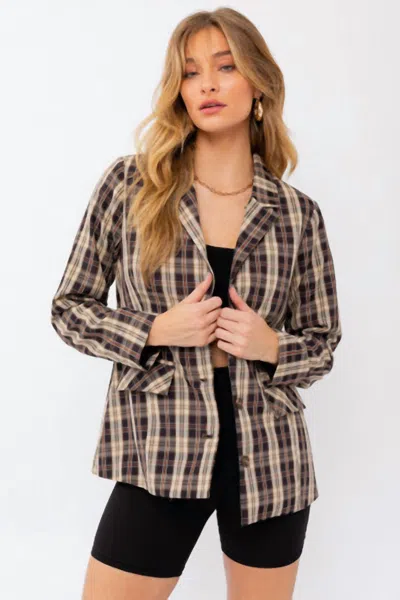 Le Lis Uptown Girl Two-piece Set In Multi In Brown