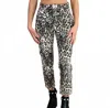 Le Lis Wild At Heart Jeans In Cream-black Leopard In Black