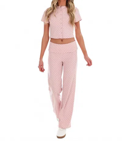 Le Lis Women's Made For You Polka Dot Two Piece Set In Light Pink