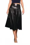 Le Lis Zaira Midi Skirt In Black In Black
