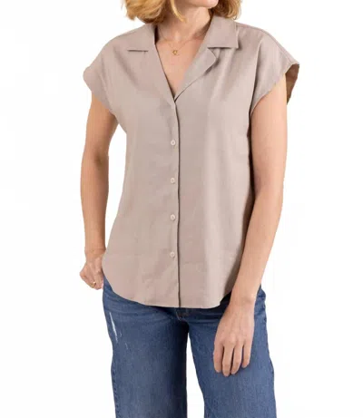 Le Marais Hampton Button Up Sleeveless Top In Marais