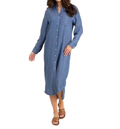 Le Marais Louisiana Dress In Medium Wash In Multi