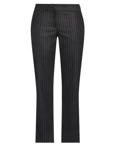 Le Marais Woman Pants Charcoal Size 10 Wool, Cashmere In Grey