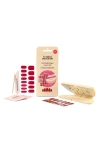 Le Mini Macaron Gel Strips Nail Starter Kit In Rouge Dahlia
