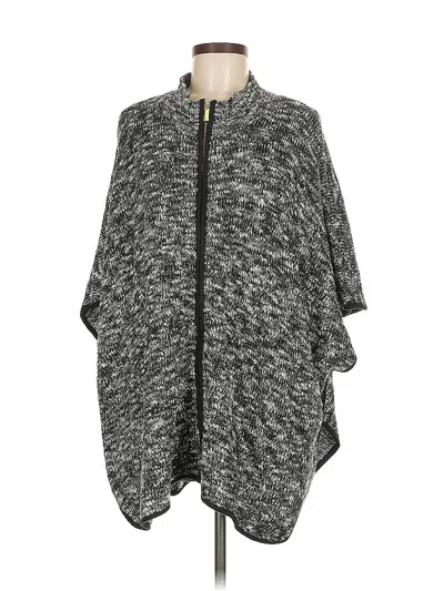Pre-owned Le Moda Poncho In Black