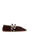 Le Monde B&eacute;ryl Ballet Claudia Slipper In Brown