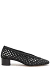 Le Monde Beryl 40 Woven Leather Ballet Pumps In Black
