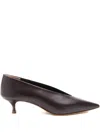 Le Monde Beryl 40mm Babouche Pointed-toe Leather Pumps In Purple