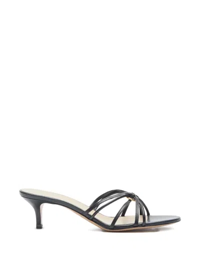 Le Monde Beryl 50mm Strappy Leather Sandals In Black