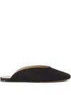 Le Monde Beryl Almond-toe Mules In Black