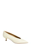 Le Monde Beryl Babouche Kitten Heel Pump In Neutral