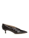 Le Monde Beryl Babouche Kitten Pumps Brown