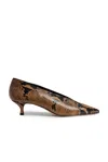 Le Monde Beryl Leopard-pattern Python Print Leather Pumps With Medium Heel For Women In Multi