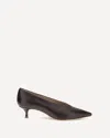 Le Monde Beryl Kitten Heel Pointed Toe Pumps In Brown