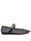 Le Monde Beryl Black Rubber Ballerinas