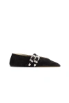 Le Monde Beryl Ballet Claudia Slippers Suede