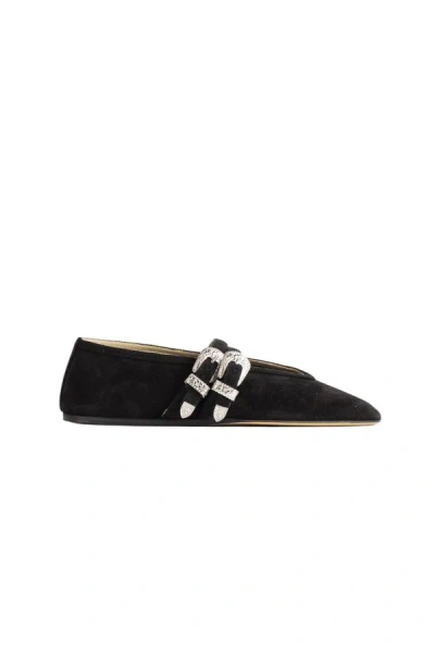 Le Monde Beryl Ballet Claudia Slippers Suede