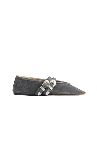 Le Monde Beryl Ballet Claudia Slippers Suede