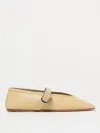 Le Monde Beryl Stella Buckle Detail Ballerina Shoes In Beige