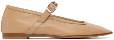 Le Monde Beryl Beige Ballet Mary Jane Ballerina Flats