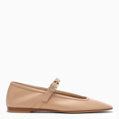 LE MONDE BERYL LE MONDE BERYL BEIGE LEATHER MARY JANE BALLERINA