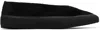 Le Monde Beryl Black Apres Sci Suede Shearling Loafers In Black