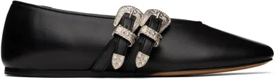 LE MONDE BERYL BLACK CLAUDIA BALLERINA FLATS