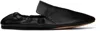 Le Monde Beryl Black Leather Loafers In Black