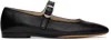 Le Monde Beryl Black Mary-jane Ballerina Flats In Black