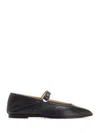 Le Monde Beryl Black Ballet Mary Jane Ballerina Flats In Black